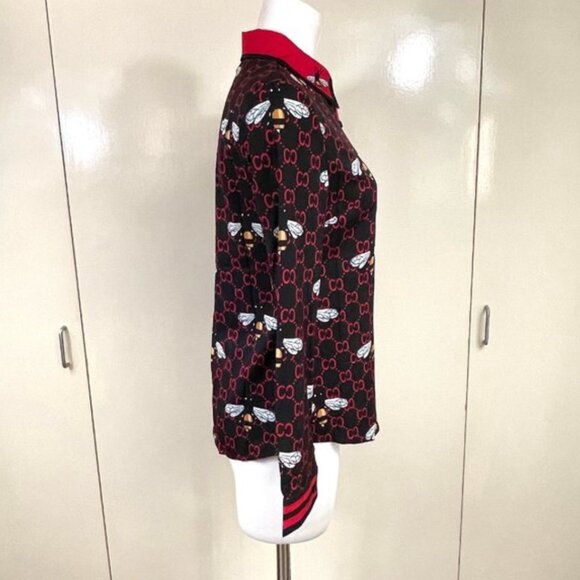 NWT GG Bee Button Down Shirt/Blouse/Top M - Picture 6 of 10